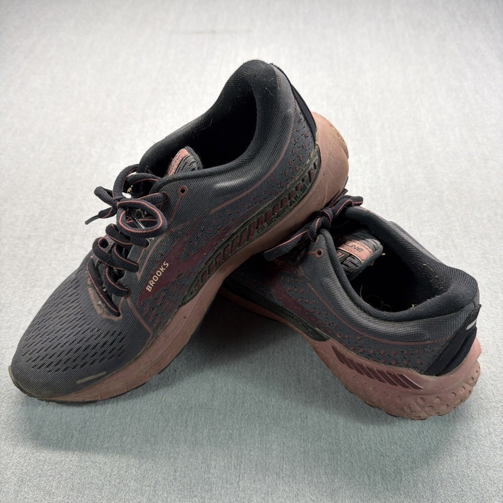 Brooks Adrenaline 21 Women's Size 9.5 B Running Shoes Gray Pink‎